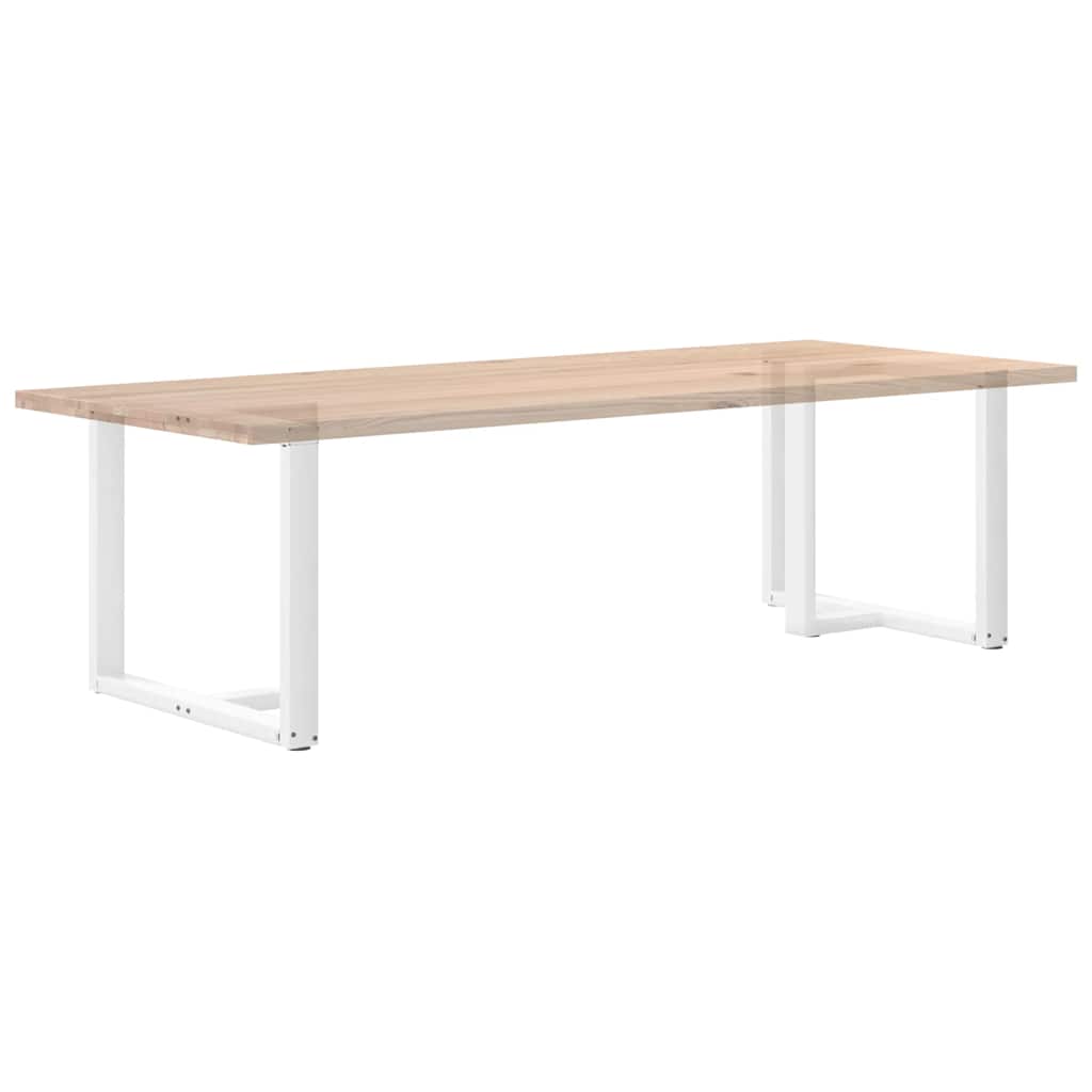 vidaXL Nogi do stołu jadalnego w kształcie litery T 2 szt. Białe 90x35x(72-73) cm Stal