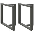 vidaXL Nogi do stołu jadalnego w kształcie litery T 2 szt. Antracyt 90x35x(72-73) cm Stal