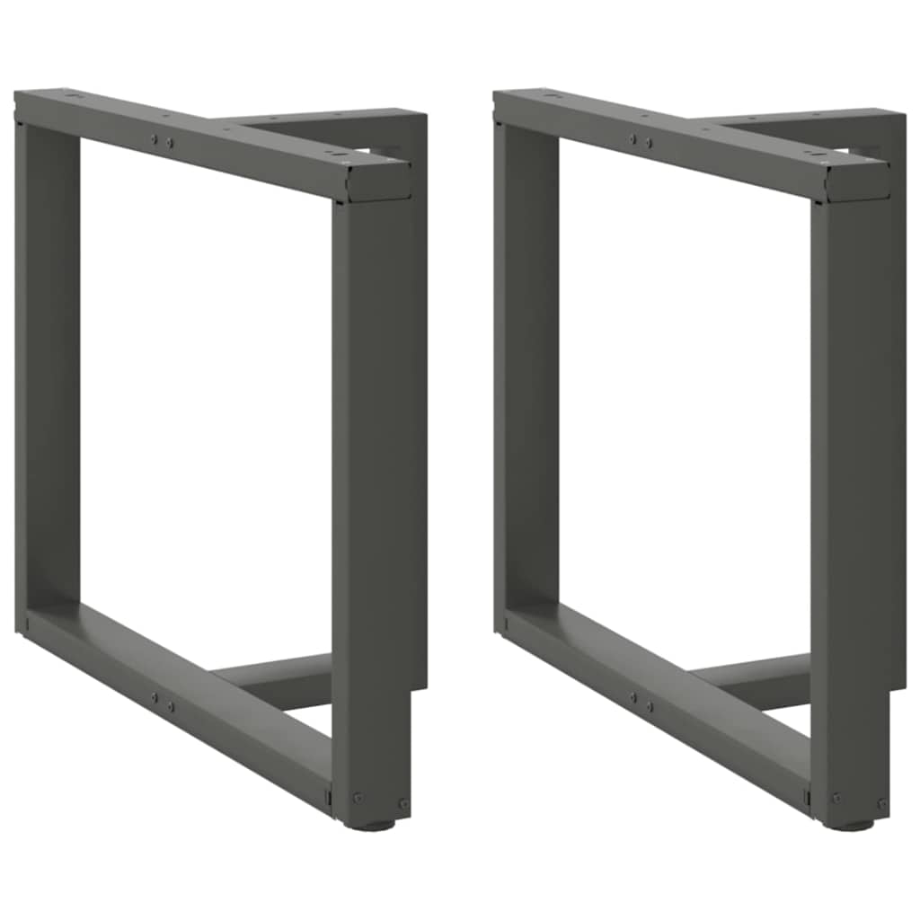 vidaXL Nogi do stołu jadalnego w kształcie litery T 2 szt. Antracyt 90x35x(72-73) cm Stal