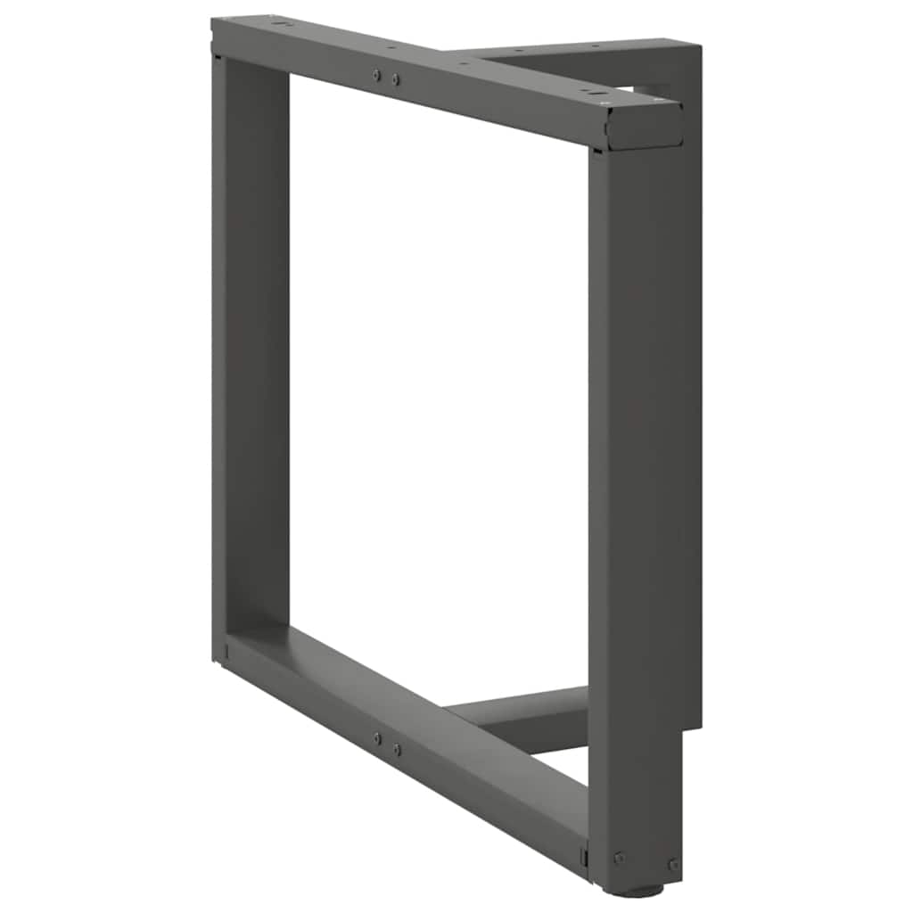 vidaXL Nogi do stołu jadalnego w kształcie litery T 2 szt. Antracyt 90x35x(72-73) cm Stal