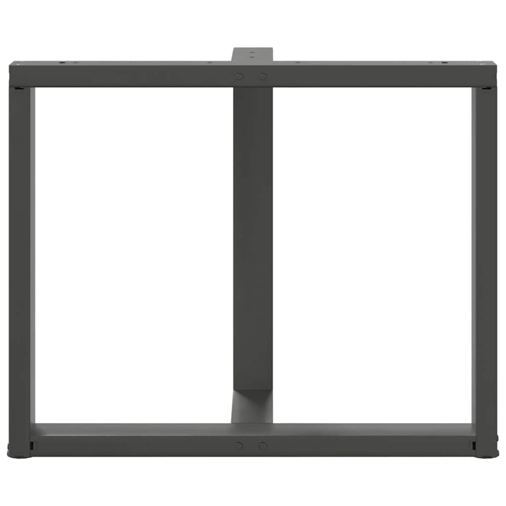 vidaXL Nogi do stołu jadalnego w kształcie litery T 2 szt. Antracyt 90x35x(72-73) cm Stal