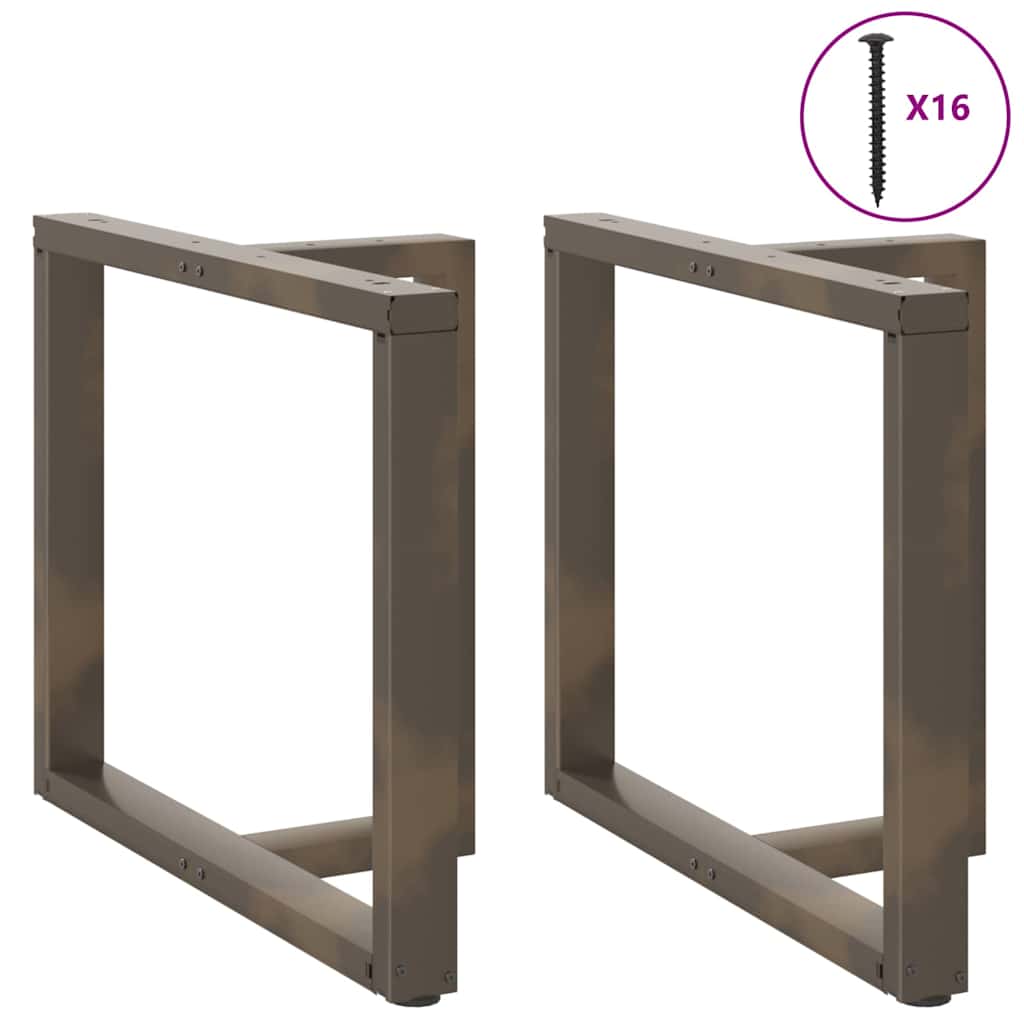 vidaXL Nogi do stołu jadalnego w kształcie litery T 2 szt. Czarne 90x35x(72-73) cm Stal