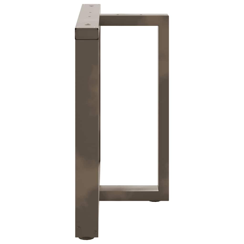 vidaXL Nogi do stołu jadalnego w kształcie litery T 2 szt. Czarne 90x35x(72-73) cm Stal