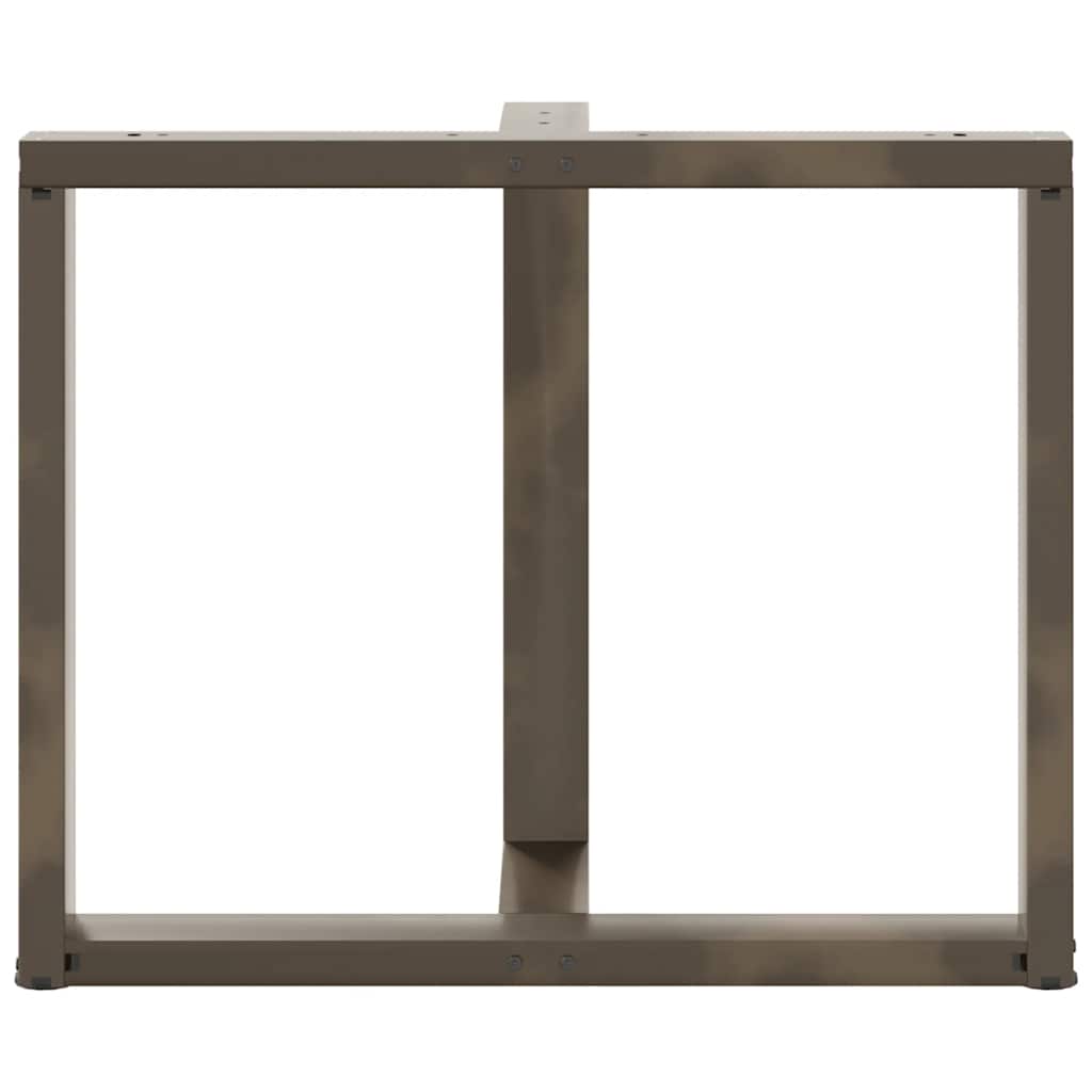 vidaXL Nogi do stołu jadalnego w kształcie litery T 2 szt. Czarne 90x35x(72-73) cm Stal