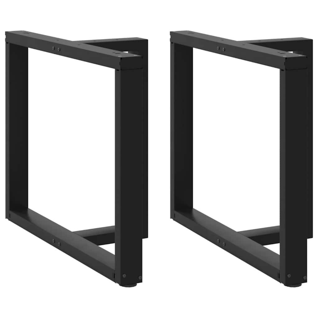 vidaXL Nogi do stołu jadalnego w kształcie litery T 2 szt. Czarne 100x35x(72-73) cm Stal