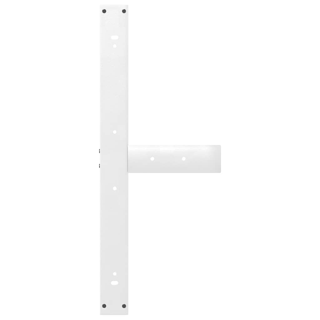 vidaXL Nogi do stołu jadalnego w kształcie litery T 2 szt. Białe 100x35x(72-73) cm Stal