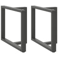 vidaXL Nogi do stołu jadalnego w kształcie litery T 2 szt. Antracyt 100x35x(72-73) cm Stal