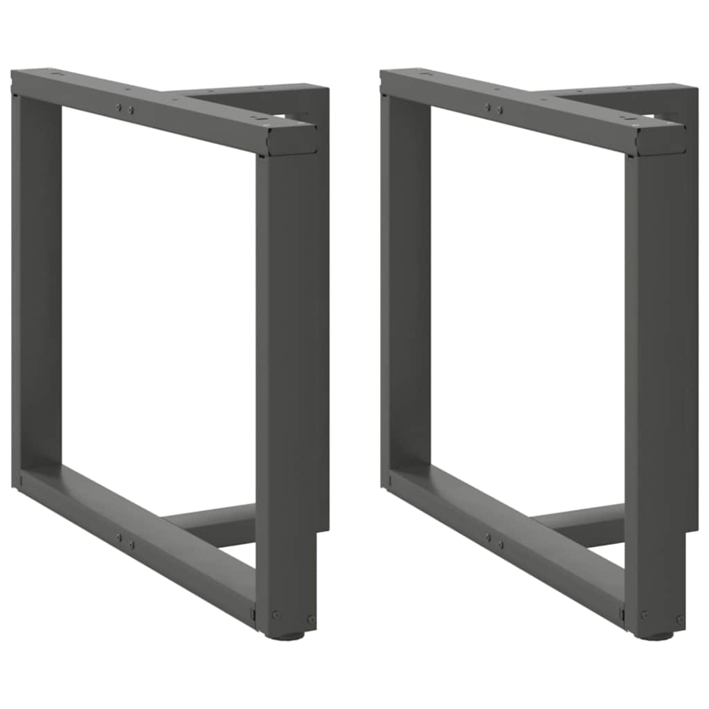 vidaXL Nogi do stołu jadalnego w kształcie litery T 2 szt. Antracyt 100x35x(72-73) cm Stal