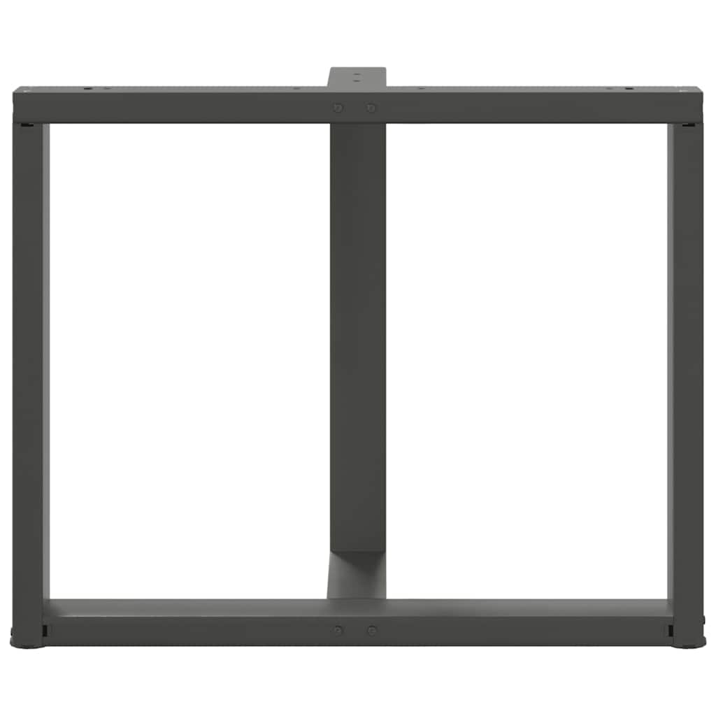 vidaXL Nogi do stołu jadalnego w kształcie litery T 2 szt. Antracyt 100x35x(72-73) cm Stal