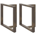 vidaXL Nogi do stołu jadalnego w kształcie litery T 2 szt. Czarne 100x35x(72-73) cm Stal