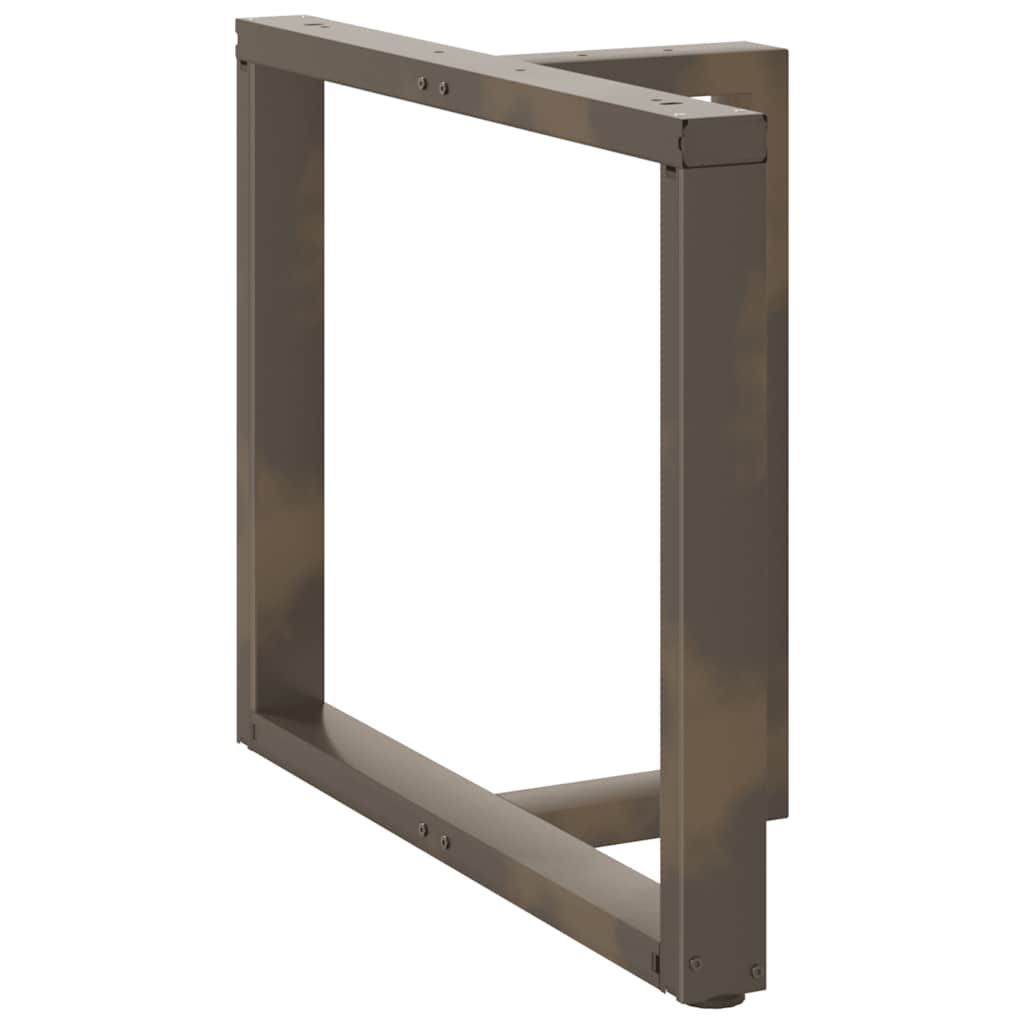 vidaXL Nogi do stołu jadalnego w kształcie litery T 2 szt. Czarne 100x35x(72-73) cm Stal