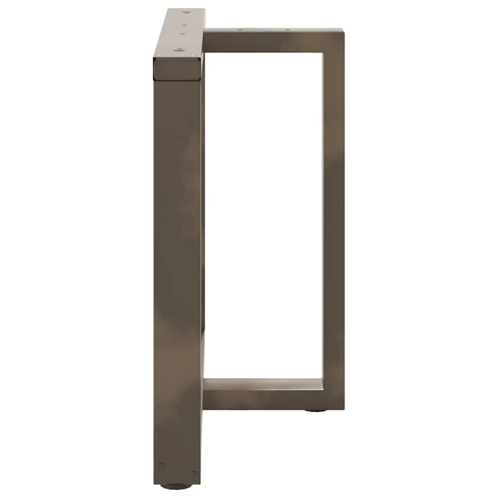 vidaXL Nogi do stołu jadalnego w kształcie litery T 2 szt. Czarne 100x35x(72-73) cm Stal