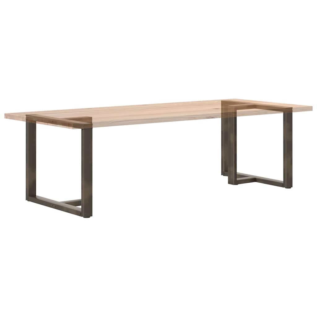 vidaXL Nogi do stołu jadalnego w kształcie litery T 2 szt. Czarne 100x35x(72-73) cm Stal