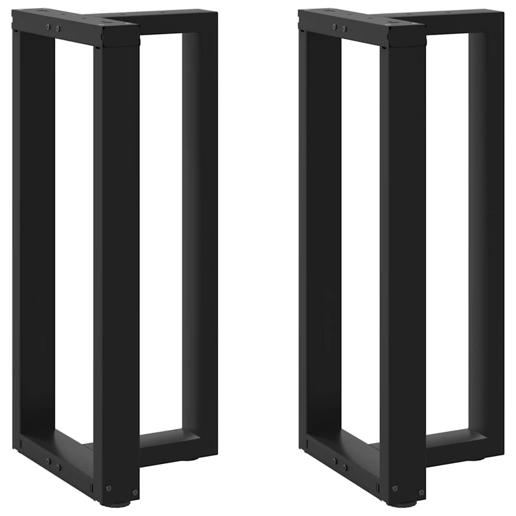 vidaXL Nogi do stołu barowego w kształcie litery T 2 szt. Czarne 40x35x(90-91) cm Stal