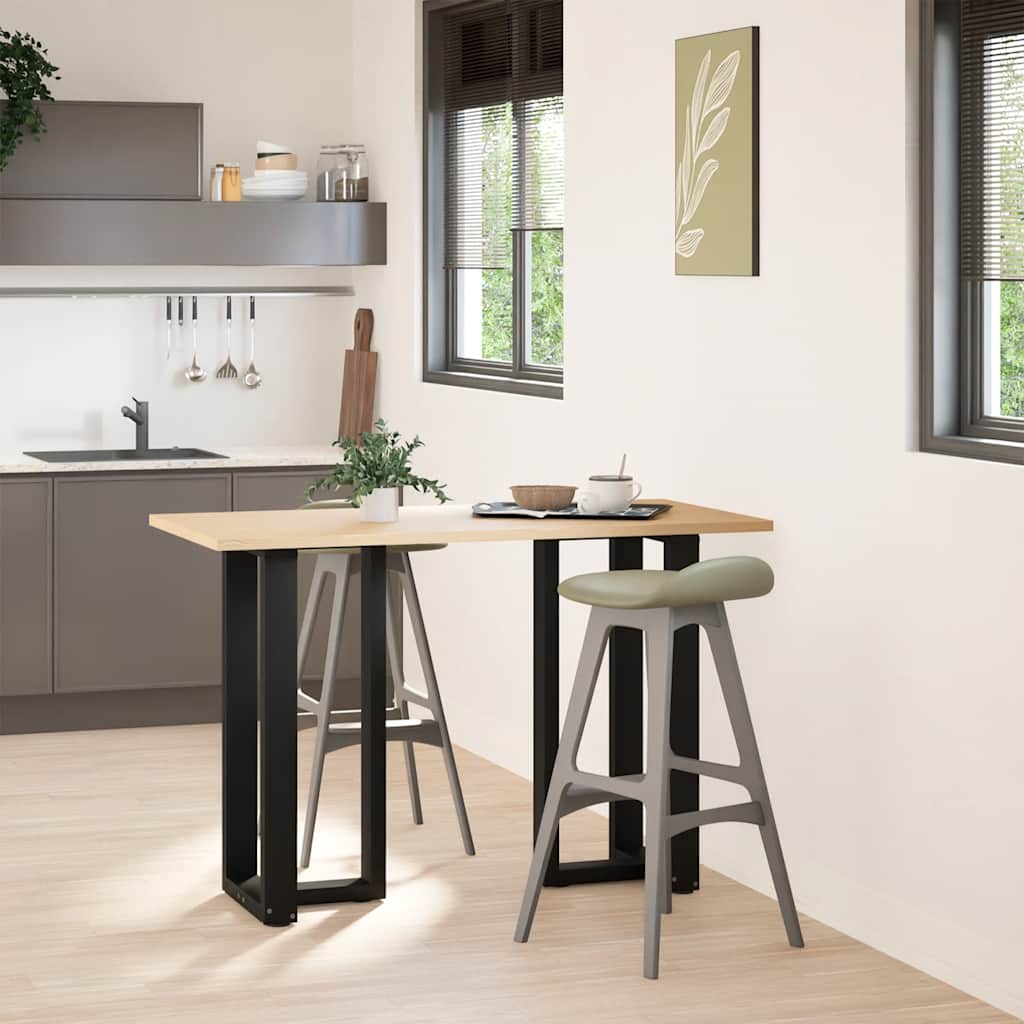 vidaXL Nogi do stołu barowego w kształcie litery T 2 szt. Czarne 40x35x(90-91) cm Stal