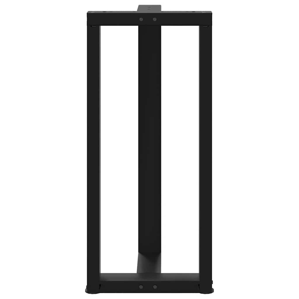 vidaXL Nogi do stołu barowego w kształcie litery T 2 szt. Czarne 40x35x(90-91) cm Stal