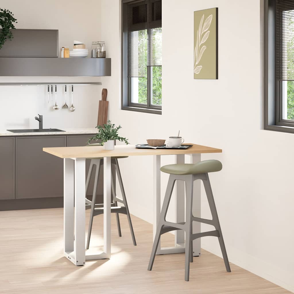 vidaXL Nogi do stołu barowego w kształcie litery T 2 szt. Białe 40x35x(90-91) cm Stal