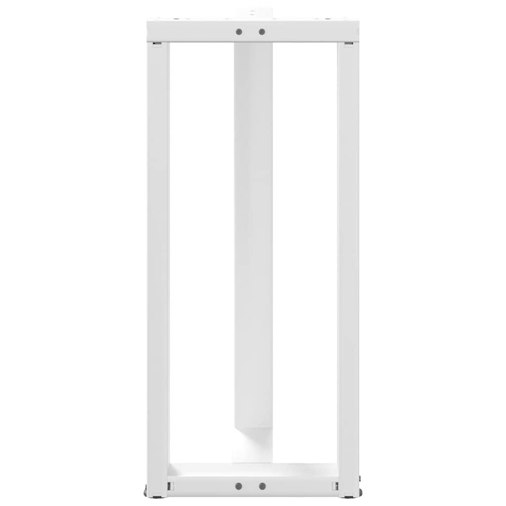 vidaXL Nogi do stołu barowego w kształcie litery T 2 szt. Białe 40x35x(90-91) cm Stal