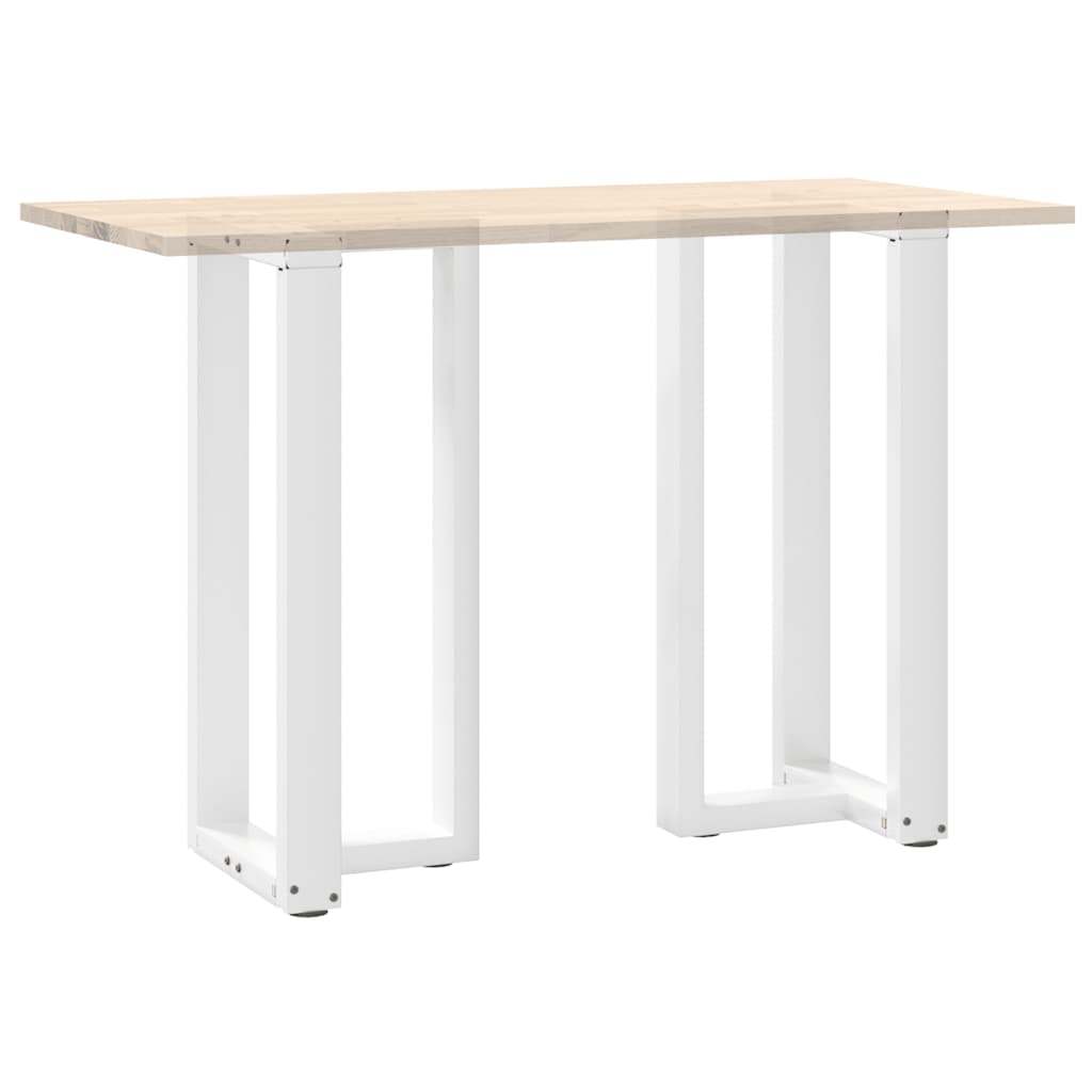 vidaXL Nogi do stołu barowego w kształcie litery T 2 szt. Białe 40x35x(90-91) cm Stal