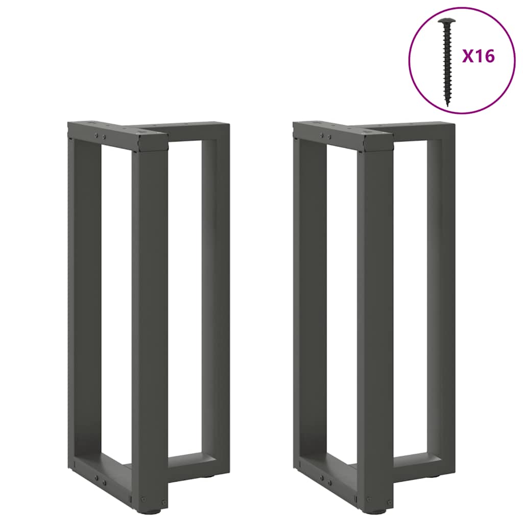 vidaXL Nogi do stołu barowego w kształcie litery T 2 szt. Antracyt 40x35x(90-91) cm Stal