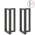 vidaXL Nogi do stołu barowego w kształcie litery T 2 szt. Antracyt 40x35x(90-91) cm Stal
