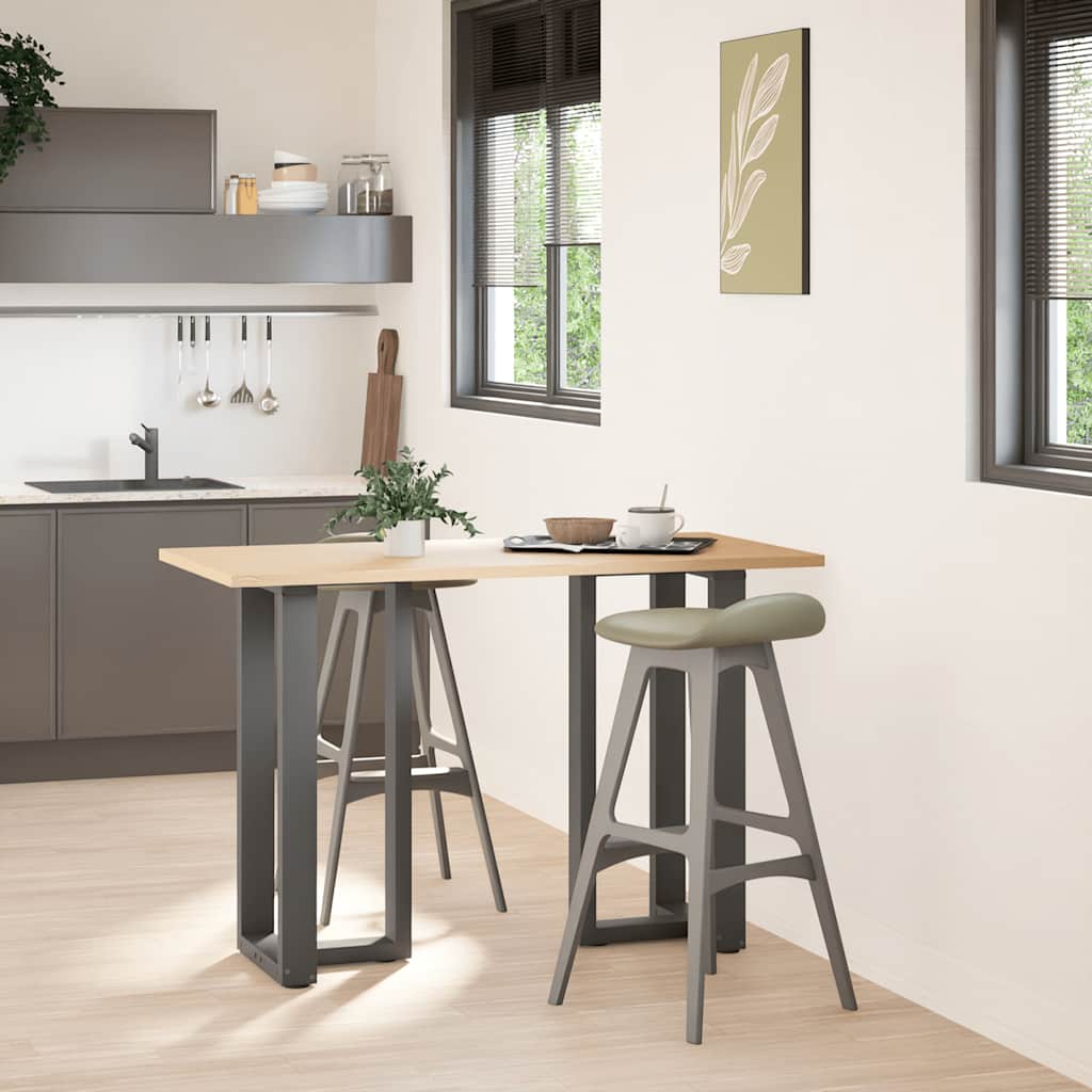 vidaXL Nogi do stołu barowego w kształcie litery T 2 szt. Antracyt 40x35x(90-91) cm Stal