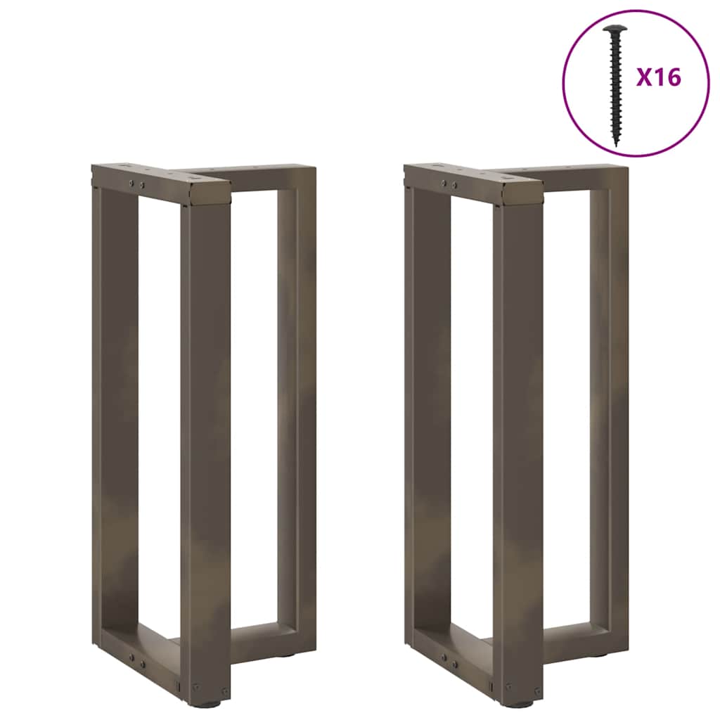 vidaXL Nogi do stołu barowego w kształcie litery T 2 szt. Czarne 40x35x(90-91) cm Stal