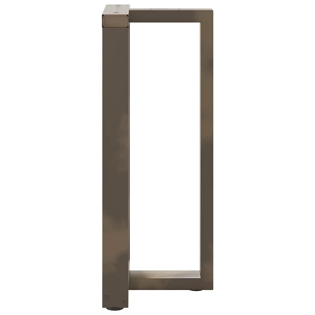 vidaXL Nogi do stołu barowego w kształcie litery T 2 szt. Czarne 40x35x(90-91) cm Stal