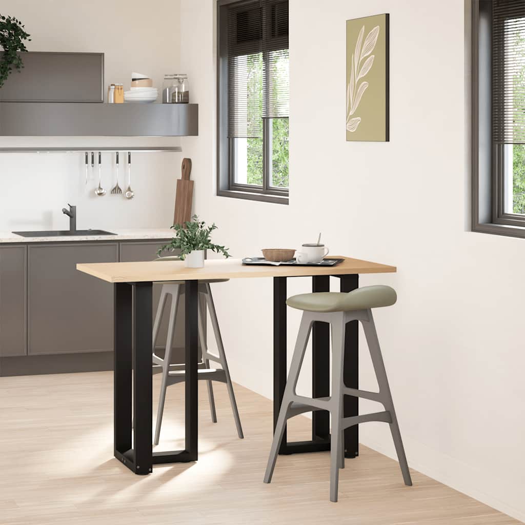 vidaXL Nogi do stołu barowego w kształcie litery T 2 szt. Czarne 50x35x(90-91) cm Stal