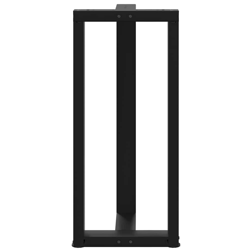 vidaXL Nogi do stołu barowego w kształcie litery T 2 szt. Czarne 50x35x(90-91) cm Stal