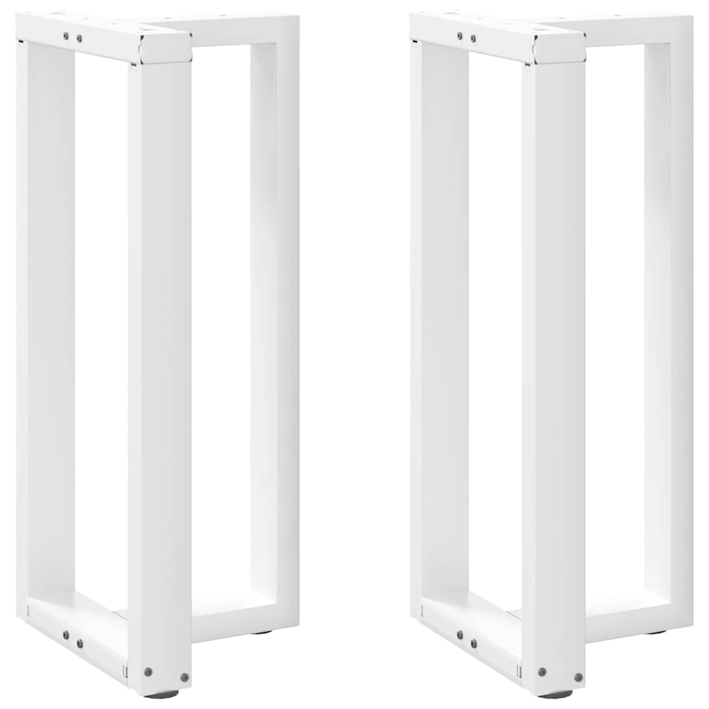 vidaXL Nogi do stołu barowego w kształcie litery T 2 szt. Białe 50x35x(90-91) cm Stal