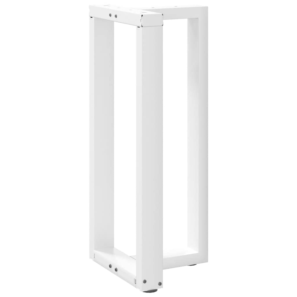 vidaXL Nogi do stołu barowego w kształcie litery T 2 szt. Białe 50x35x(90-91) cm Stal