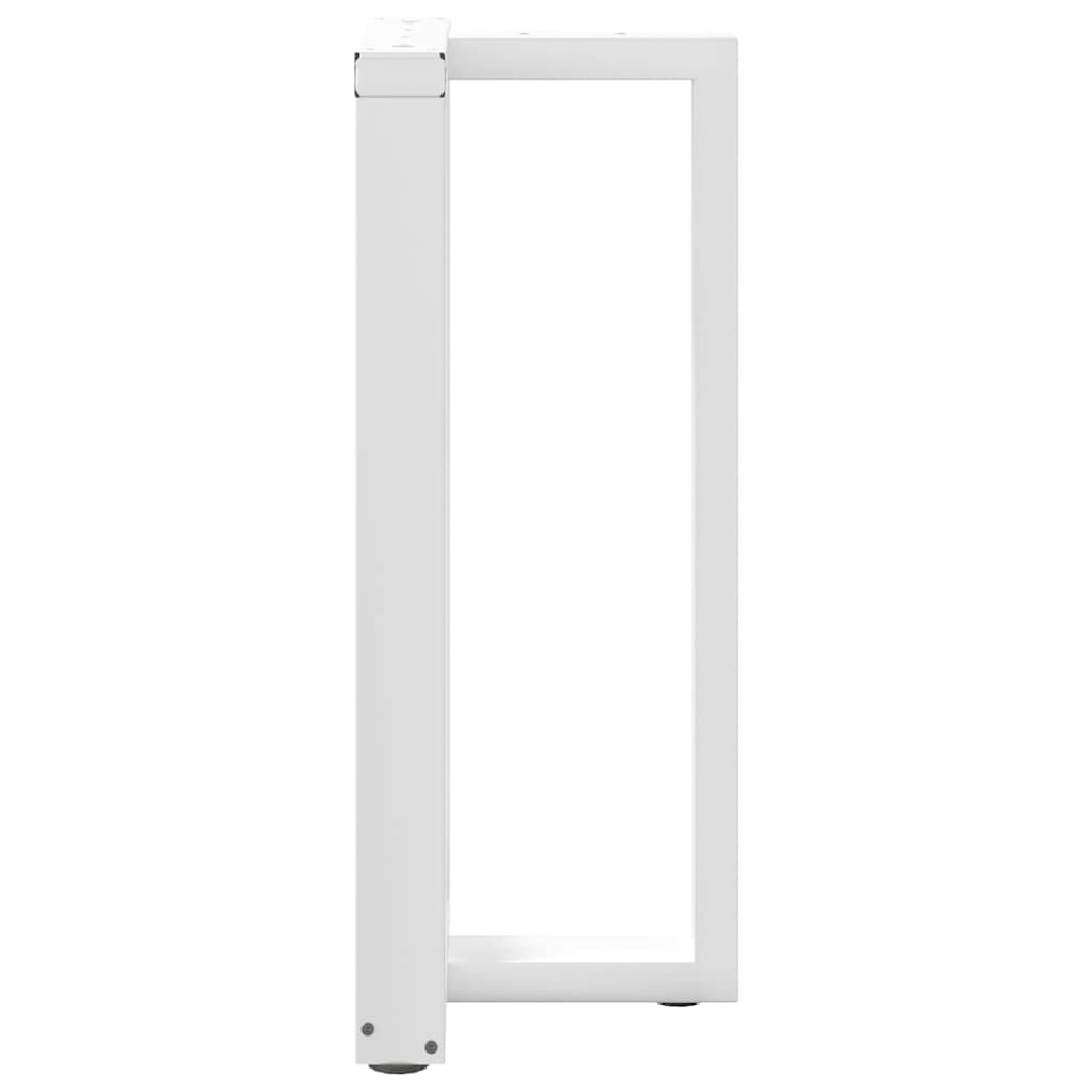 vidaXL Nogi do stołu barowego w kształcie litery T 2 szt. Białe 50x35x(90-91) cm Stal