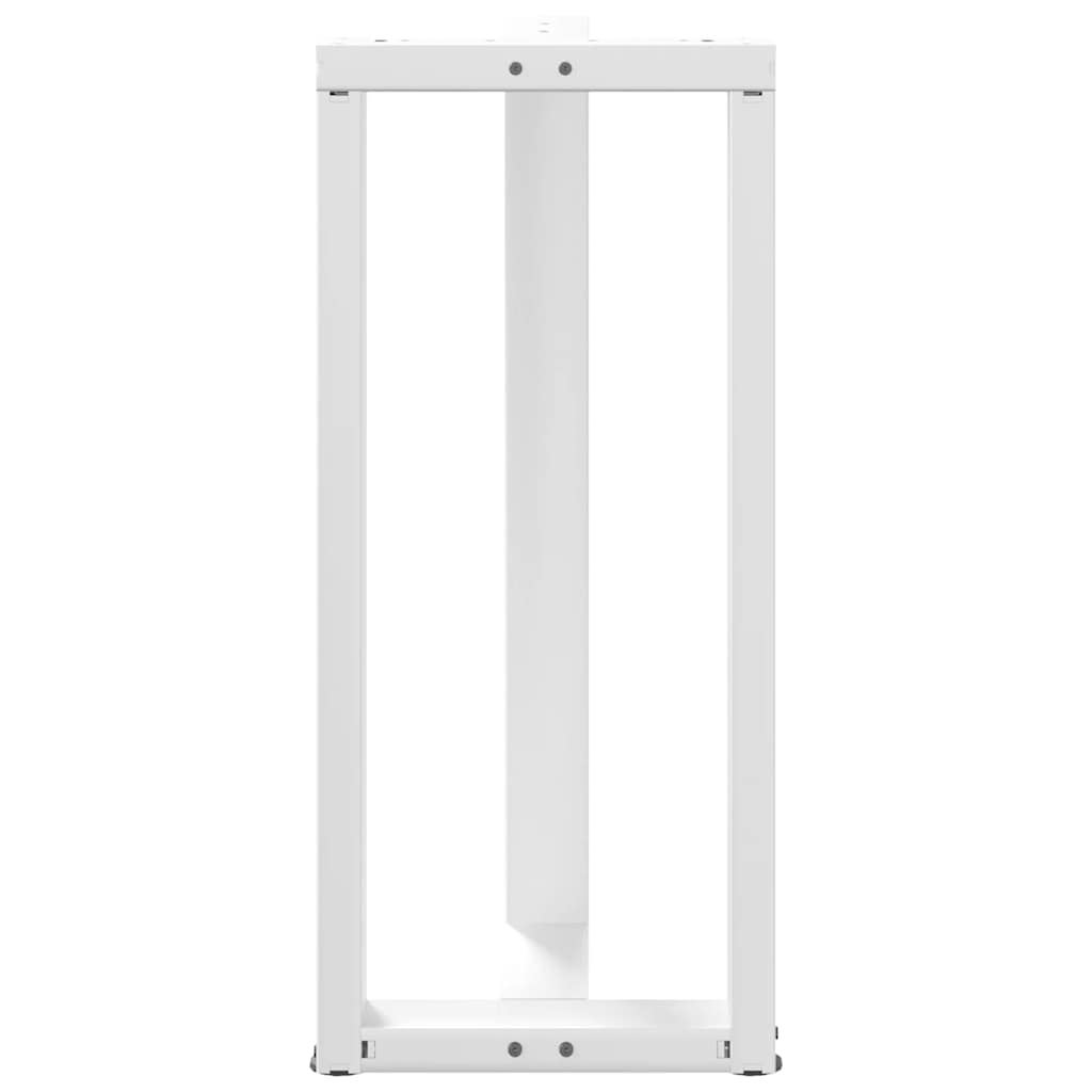 vidaXL Nogi do stołu barowego w kształcie litery T 2 szt. Białe 50x35x(90-91) cm Stal