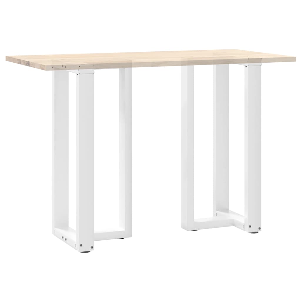 vidaXL Nogi do stołu barowego w kształcie litery T 2 szt. Białe 50x35x(90-91) cm Stal