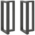 vidaXL Nogi do stołu barowego w kształcie litery T 2 szt. Antracyt 50x35x(90-91) cm Stal