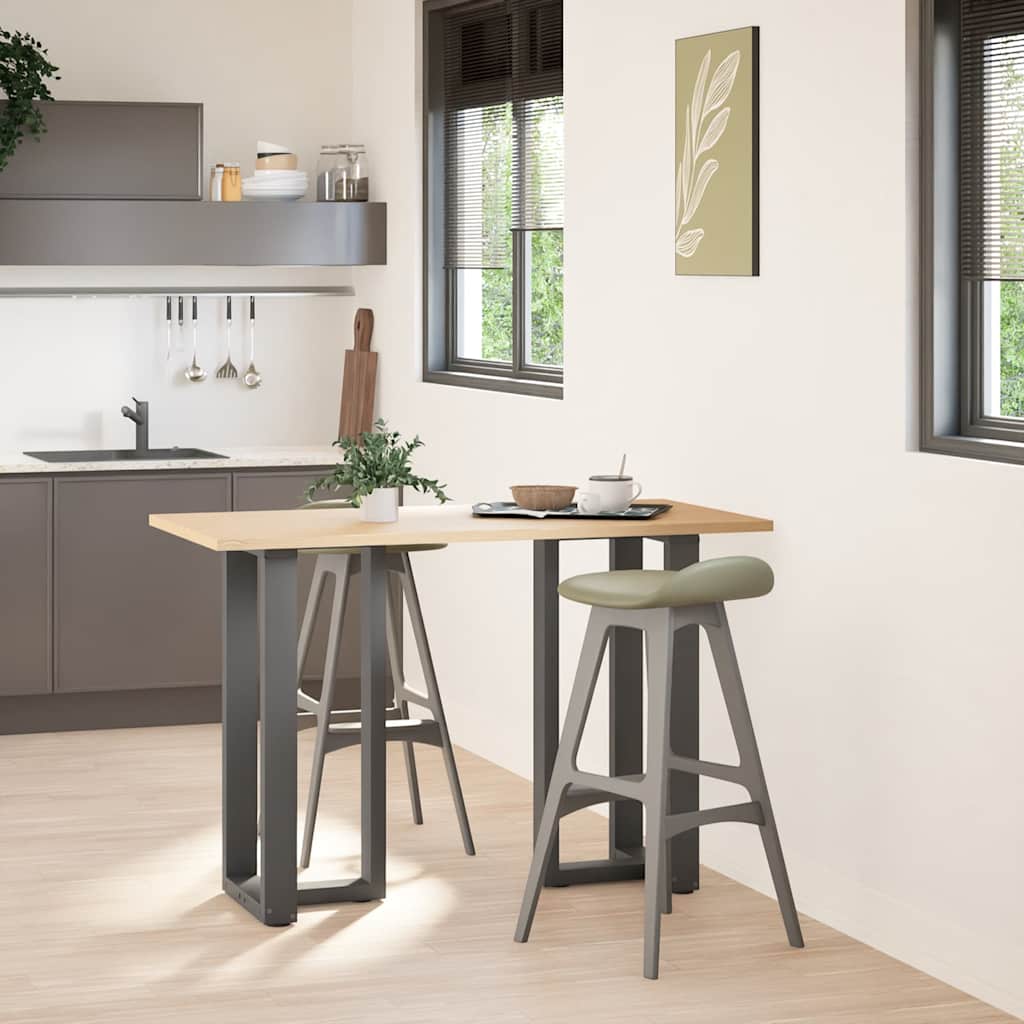 vidaXL Nogi do stołu barowego w kształcie litery T 2 szt. Antracyt 50x35x(90-91) cm Stal