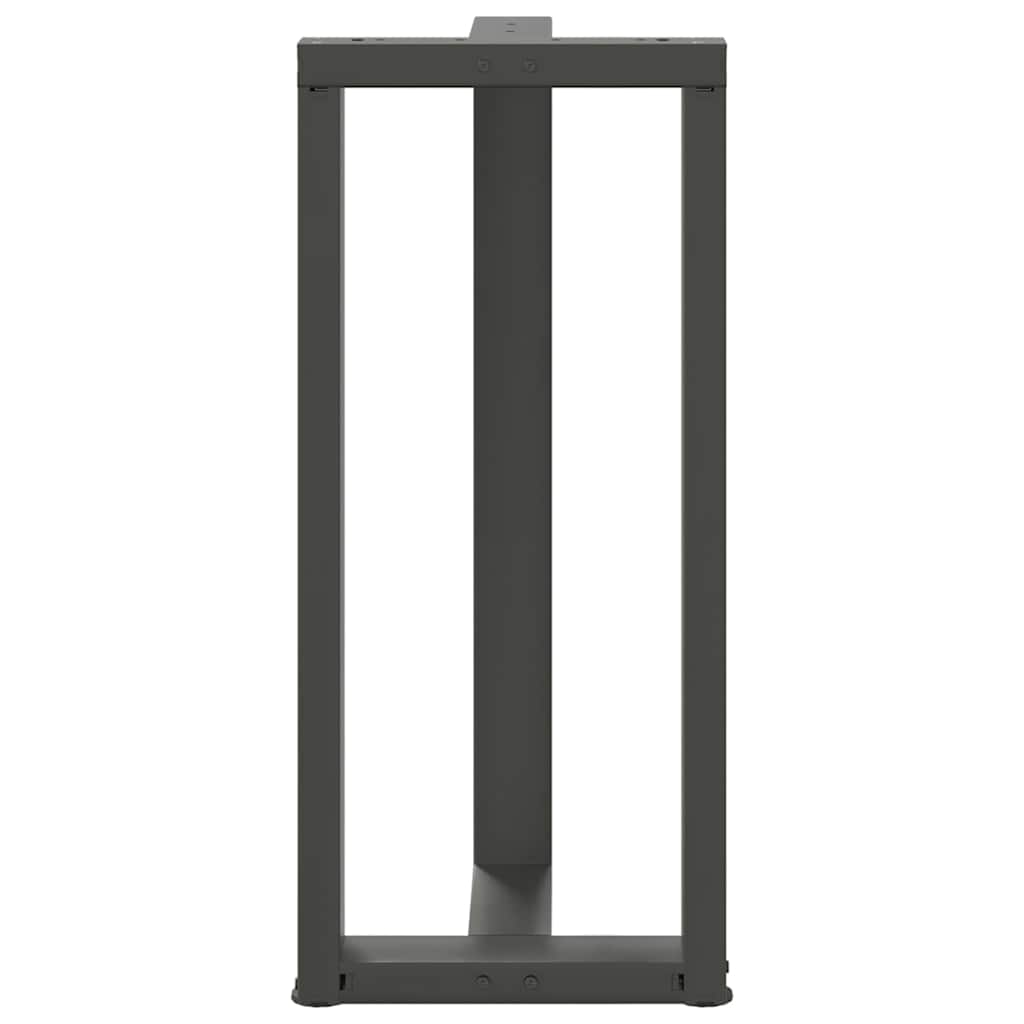 vidaXL Nogi do stołu barowego w kształcie litery T 2 szt. Antracyt 50x35x(90-91) cm Stal