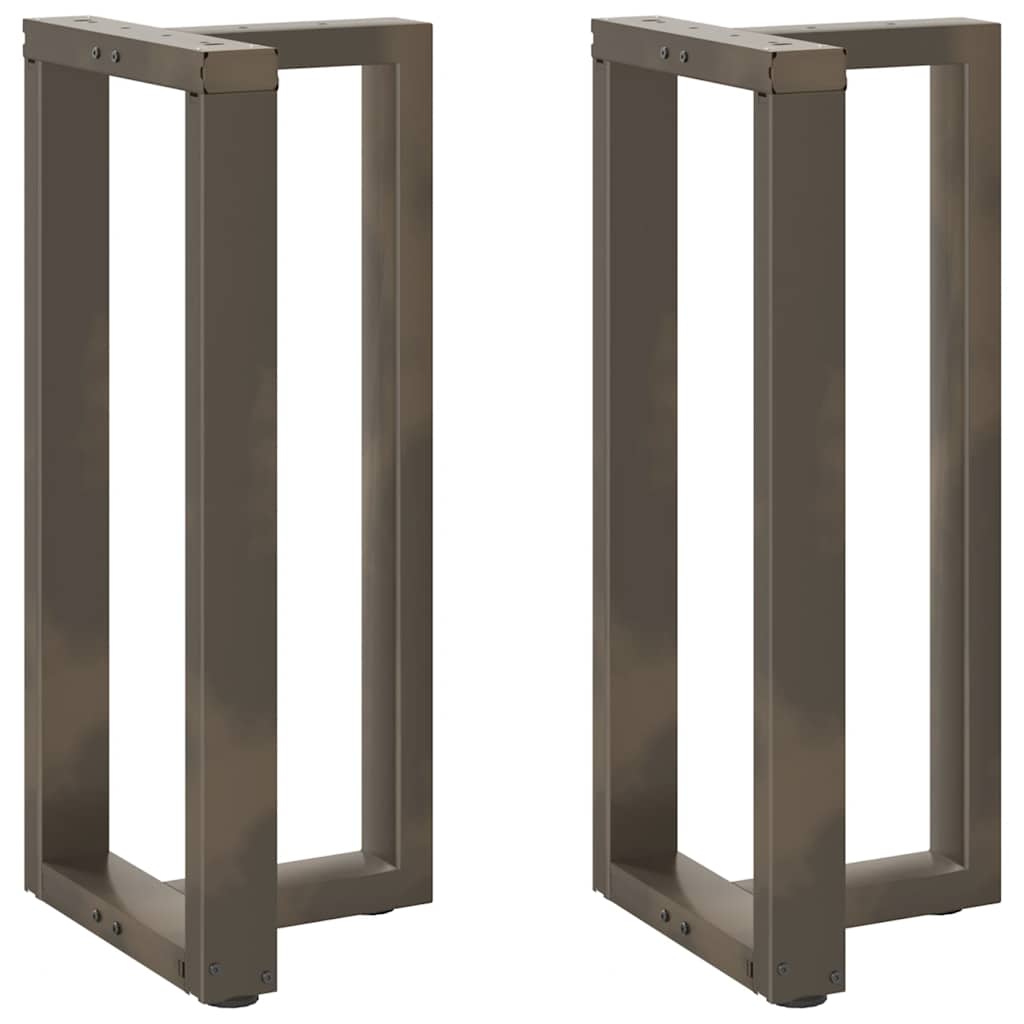 vidaXL Nogi do stołu barowego w kształcie litery T 2 szt. Czarne 50x35x(90-91) cm Stal