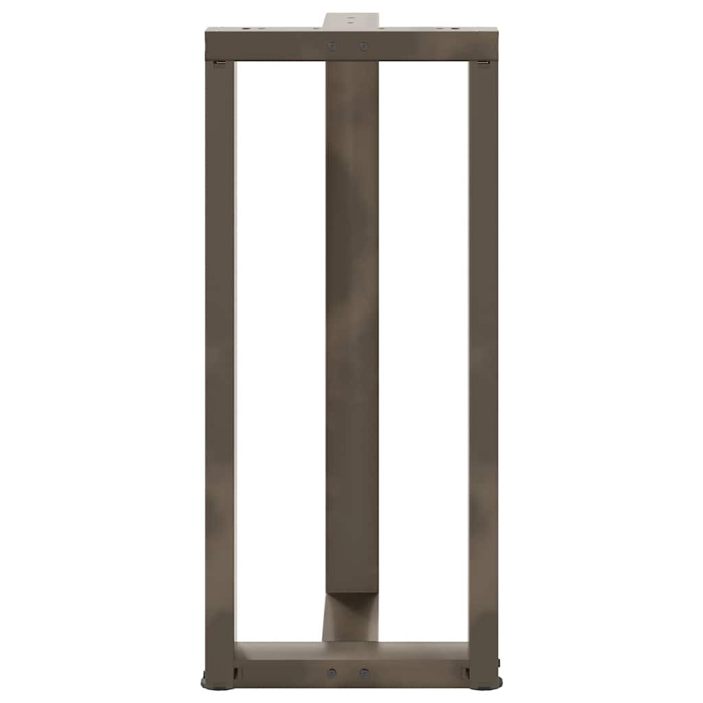 vidaXL Nogi do stołu barowego w kształcie litery T 2 szt. Czarne 50x35x(90-91) cm Stal