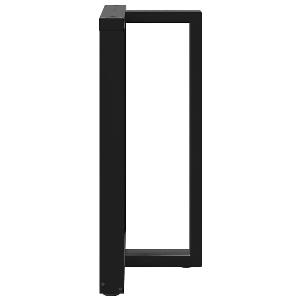 vidaXL Nogi do stołu barowego w kształcie litery T 2 szt. Czarne 60x35x(90-91) cm Stal