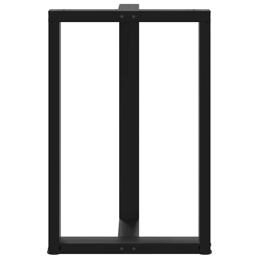 vidaXL Nogi do stołu barowego w kształcie litery T 2 szt. Czarne 60x35x(90-91) cm Stal