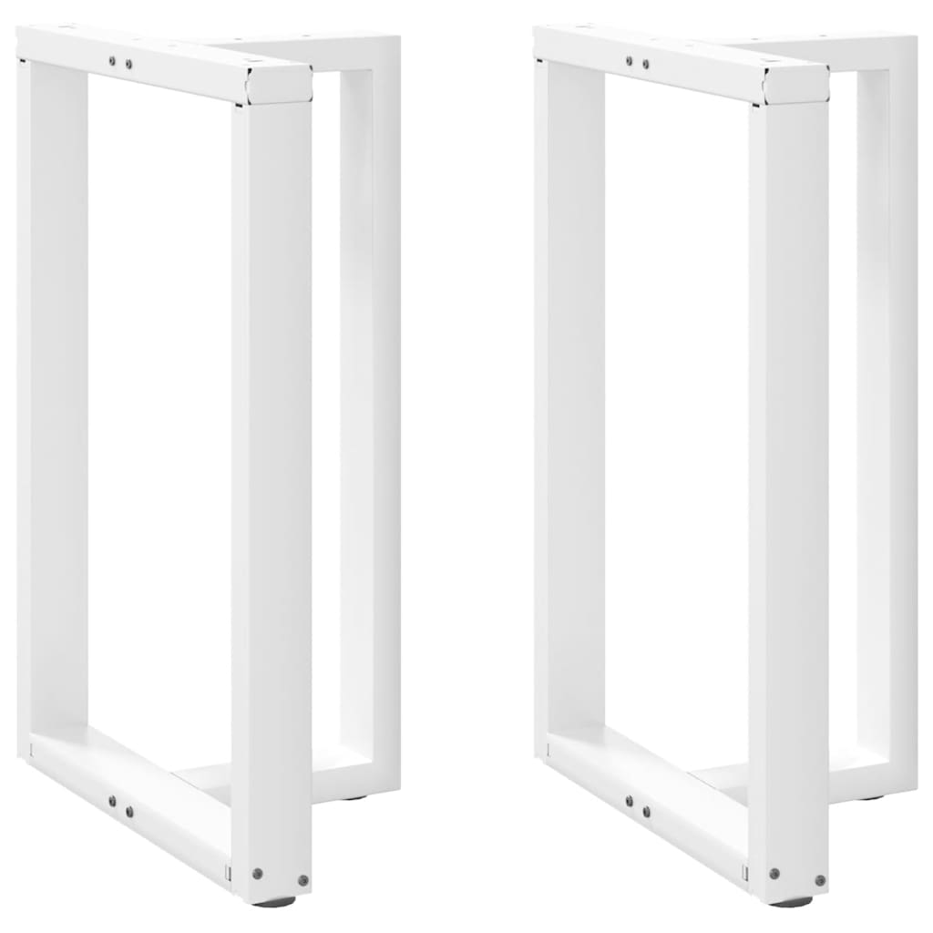 vidaXL Nogi do stołu barowego w kształcie litery T 2 szt. Białe 60x35x(90-91) cm Stal
