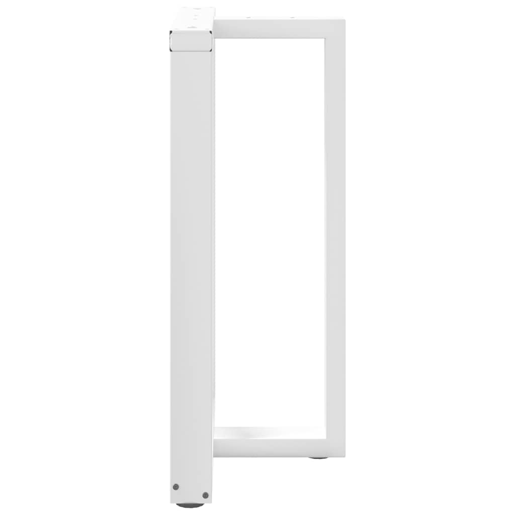 vidaXL Nogi do stołu barowego w kształcie litery T 2 szt. Białe 60x35x(90-91) cm Stal