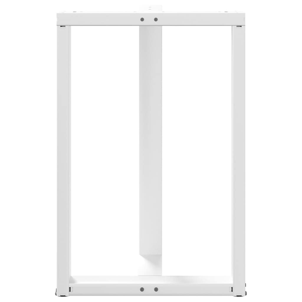 vidaXL Nogi do stołu barowego w kształcie litery T 2 szt. Białe 60x35x(90-91) cm Stal