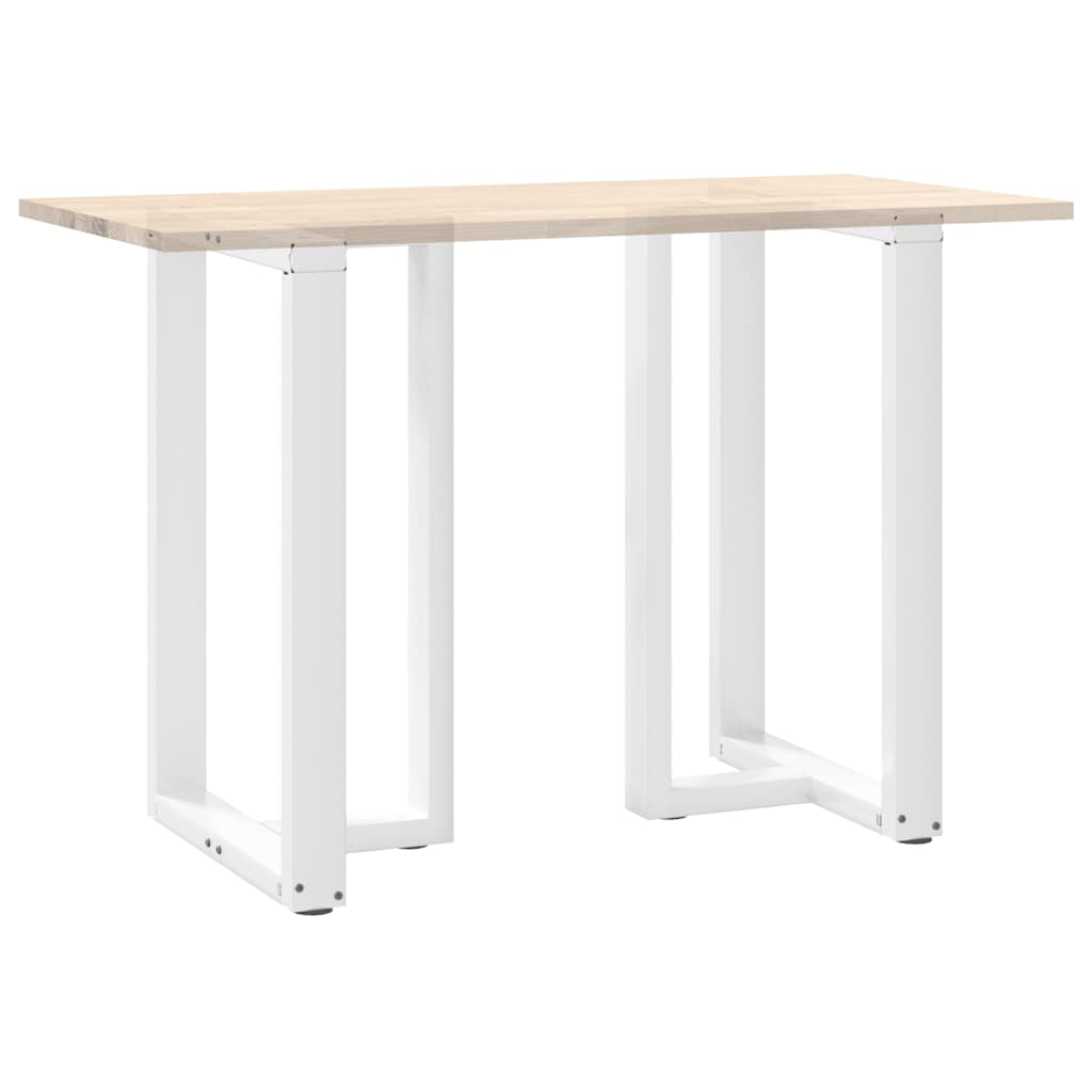 vidaXL Nogi do stołu barowego w kształcie litery T 2 szt. Białe 60x35x(90-91) cm Stal