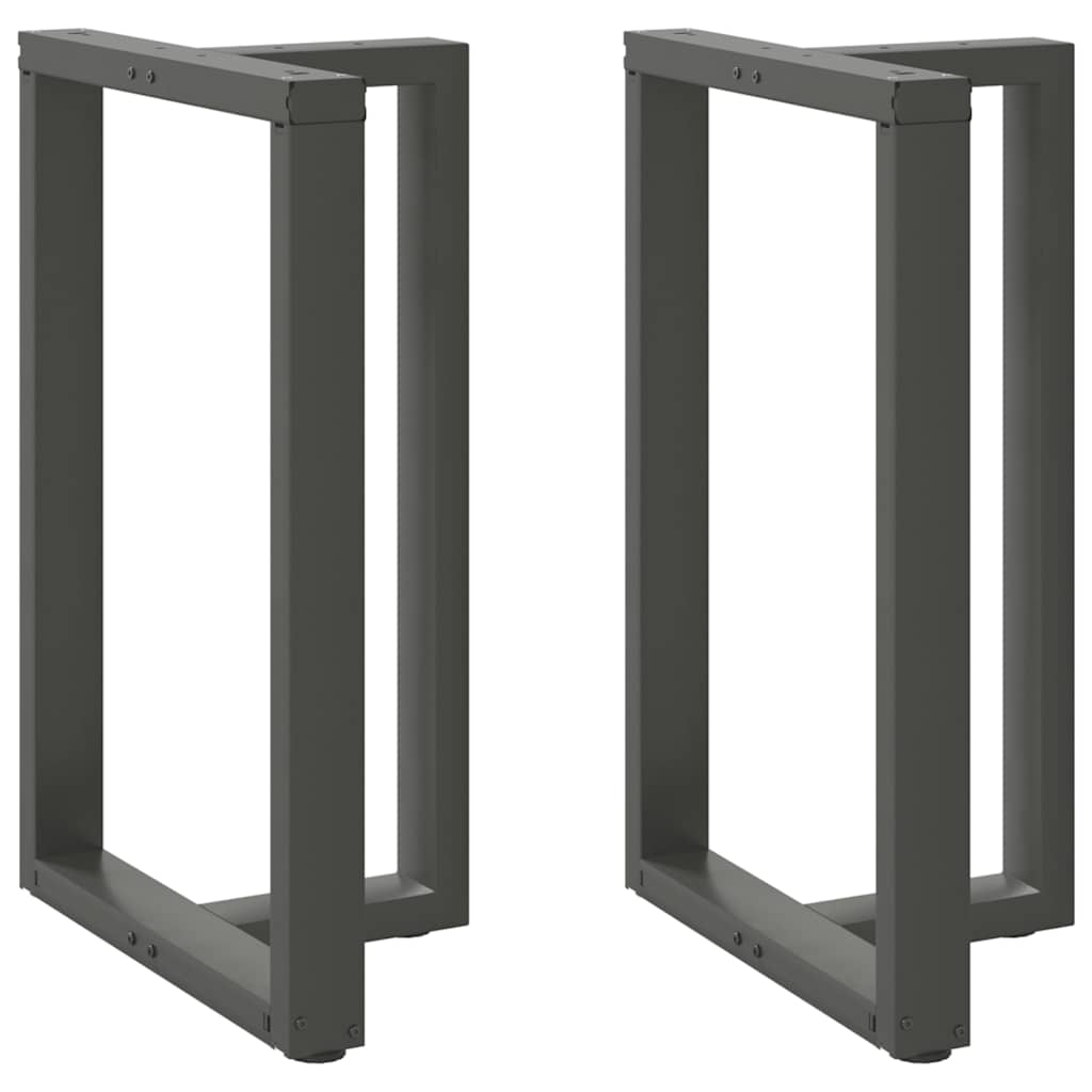 vidaXL Nogi do stołu barowego w kształcie litery T 2 szt. Antracyt 60x35x(90-91) cm Stal