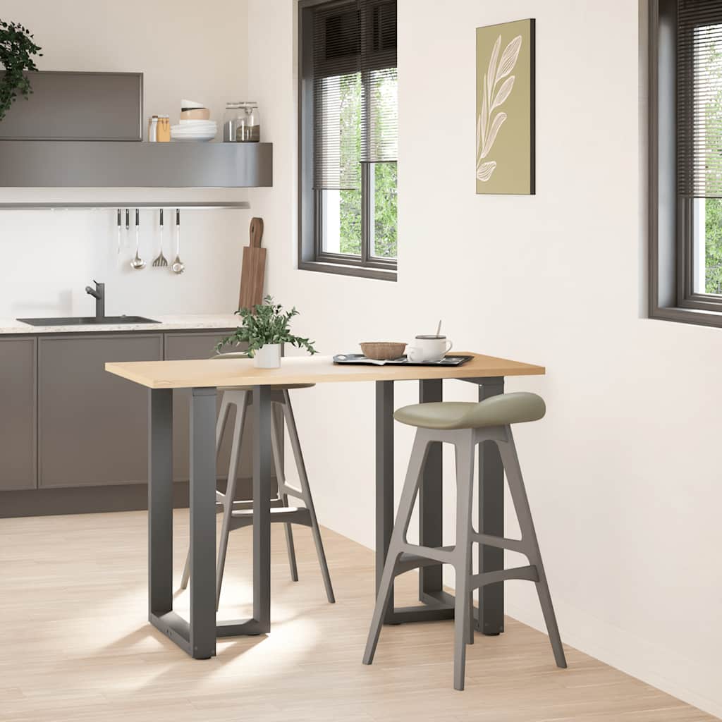 vidaXL Nogi do stołu barowego w kształcie litery T 2 szt. Antracyt 60x35x(90-91) cm Stal