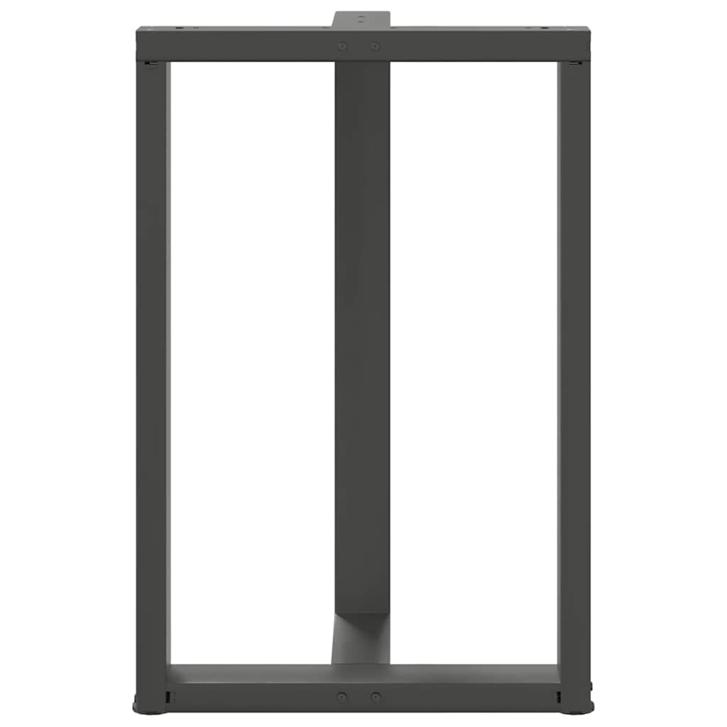 vidaXL Nogi do stołu barowego w kształcie litery T 2 szt. Antracyt 60x35x(90-91) cm Stal