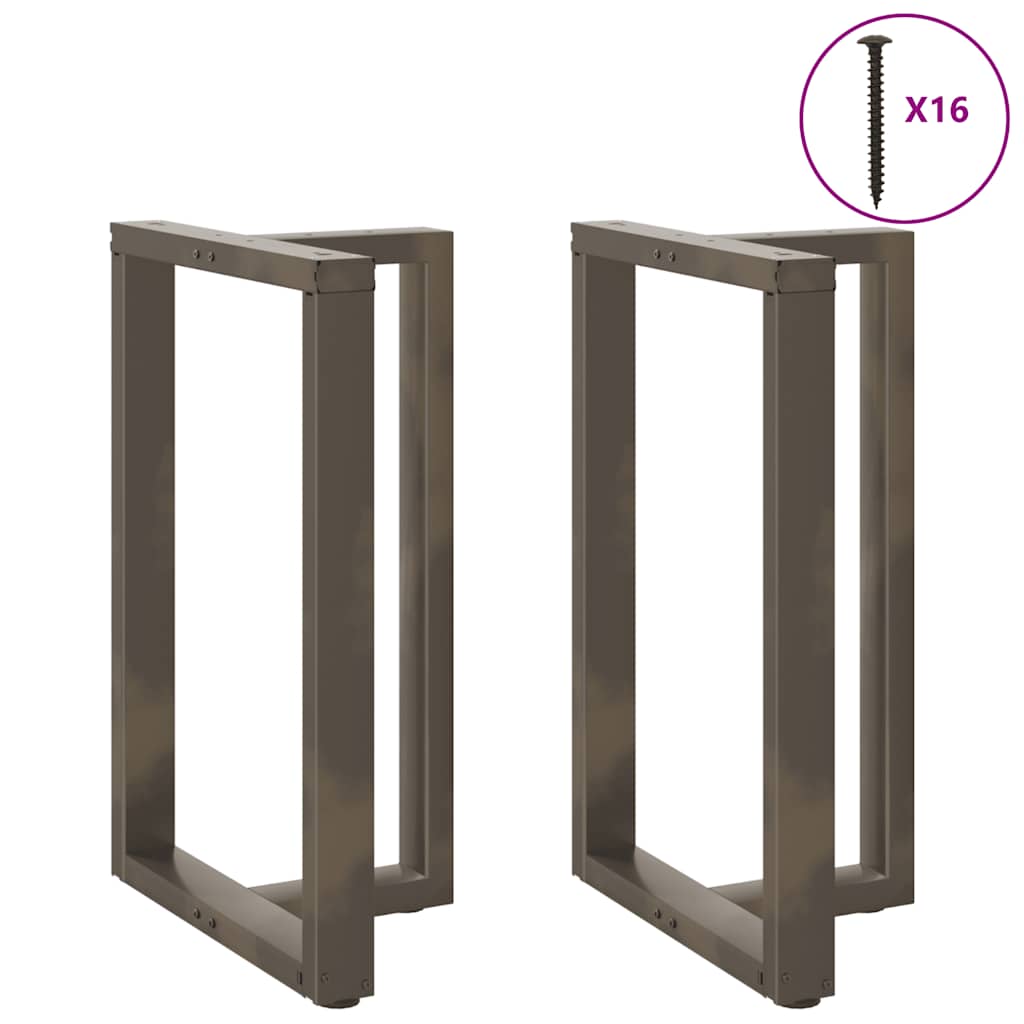 vidaXL Nogi do stołu barowego w kształcie litery T 2 szt. Czarne 60x35x(90-91) cm Stal